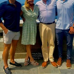 Gal Meets Glam Emery Green Floral Collared A-Line Mini Dress Size 12